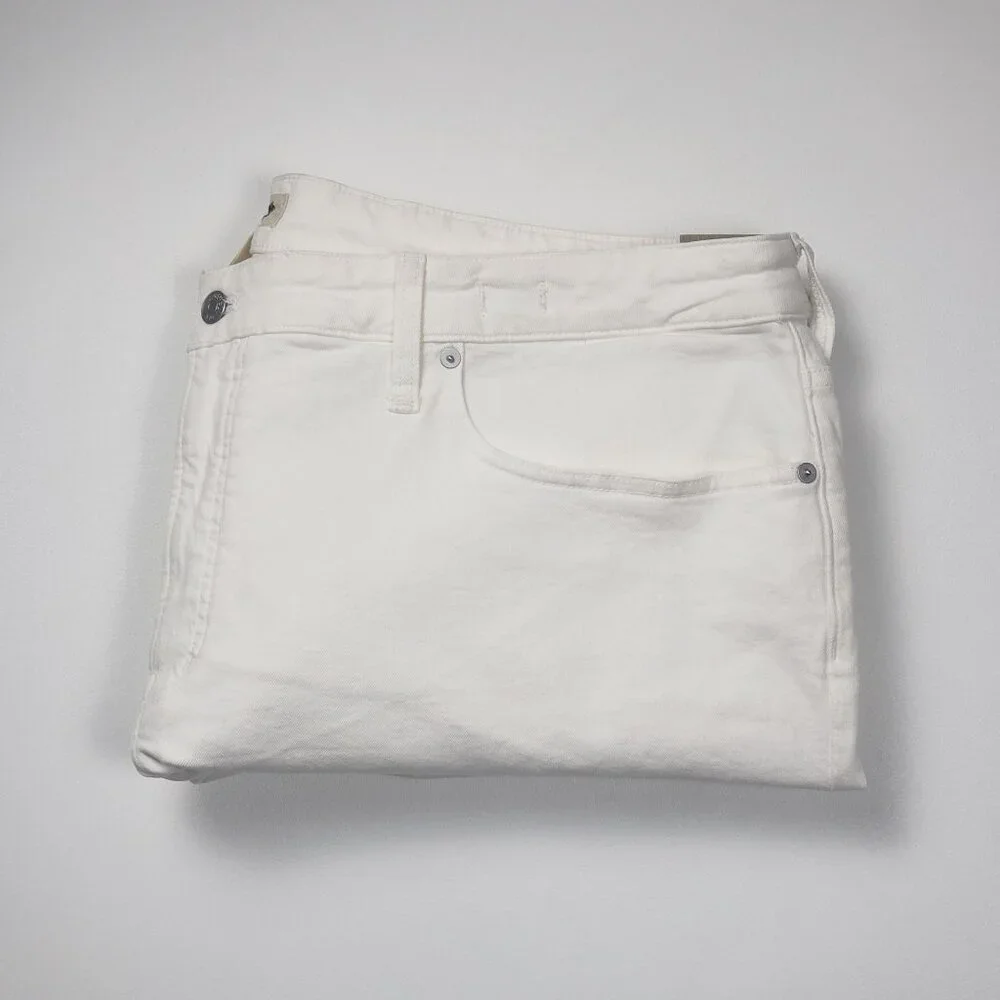 Madewell The Plus Perfect Vintage Wide-Leg Crop Jeans Womens Size 24W Tile White - Picture 15 of 16